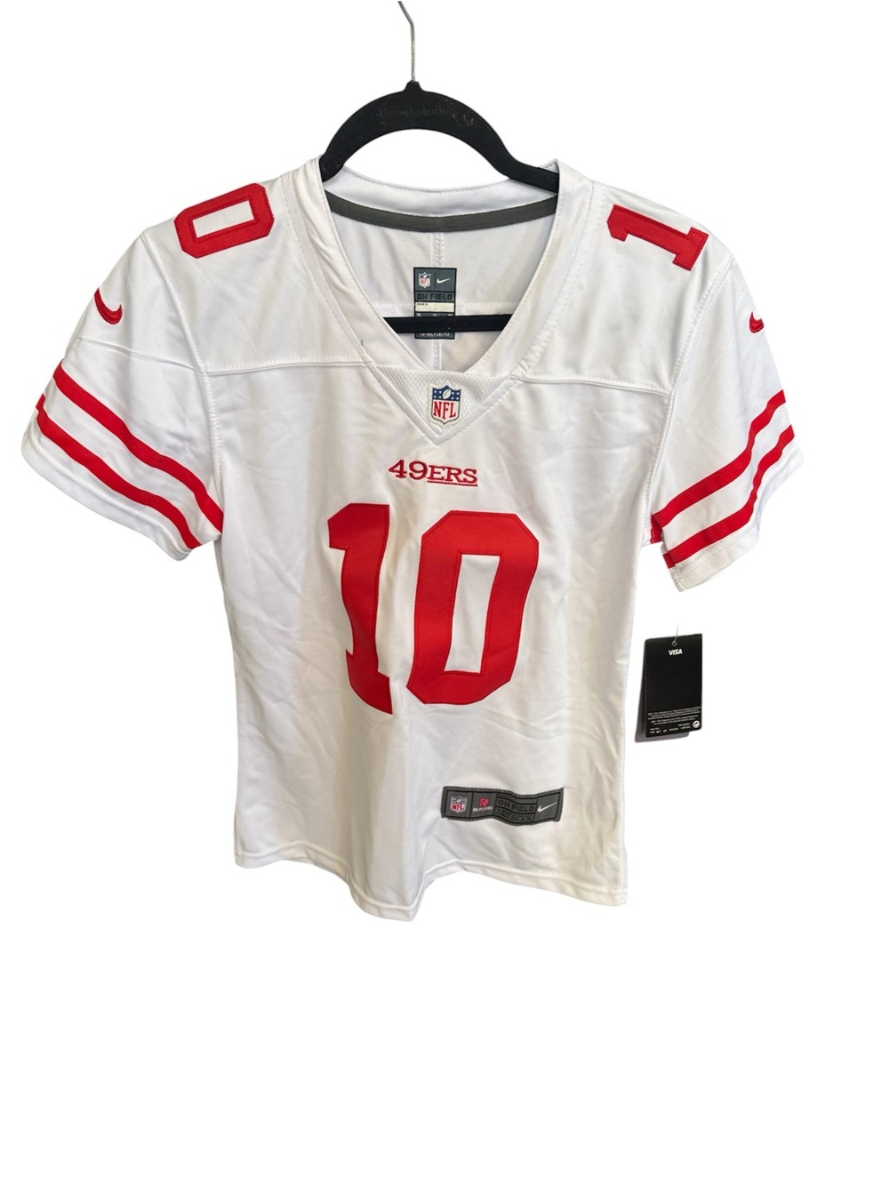 NFL White & Red Women's San Francisco 49ers Jersey